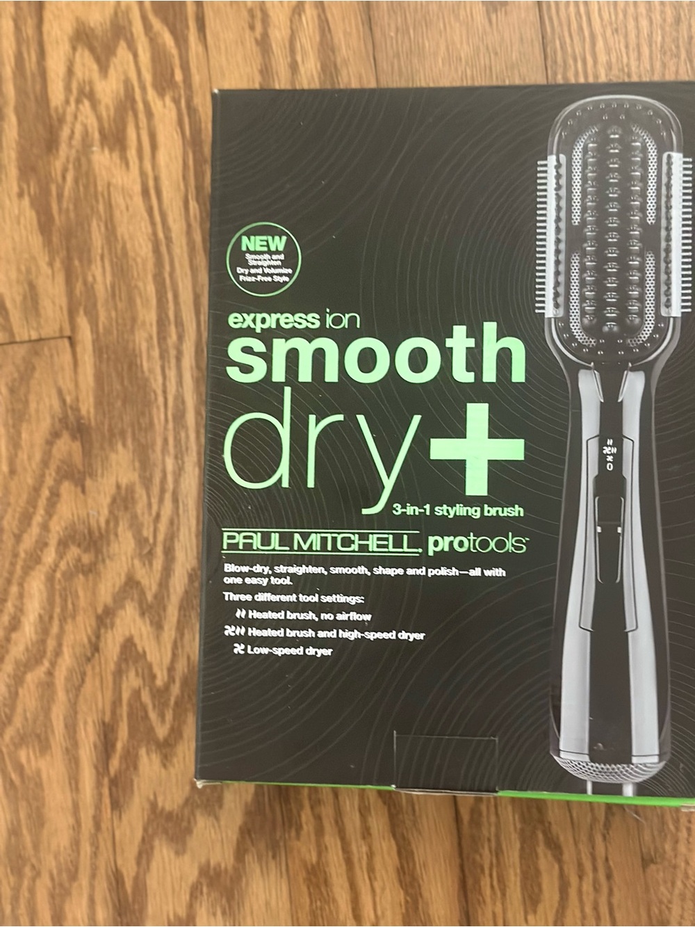 Paul Mitchell Smooth Dry+ 3-in-1 Styling Brush - Black & Green